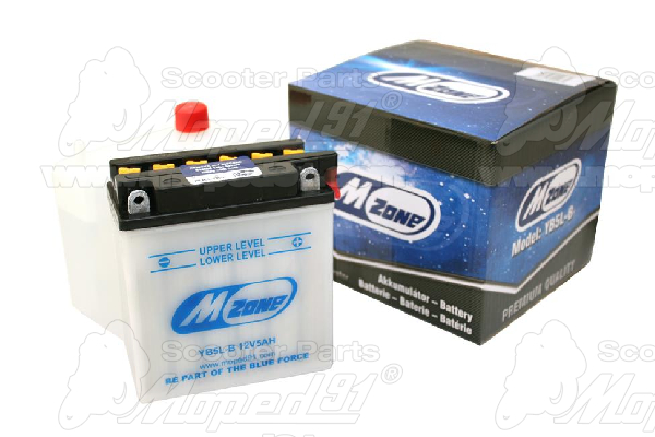akkumulátor 12V 5Ah YB5L-B savas 120x60x130 + savcsomag SIMSON 50 / S51 / MZ ES / TS 150-250  MZONE