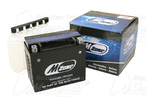 akkumulátor 12V 12Ah YTX12-BS 150x87x130 + savcsomag AGM technologiával MZONE