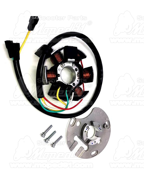 Stator zapalování Aprilia/Derbi 50cc 6 pól