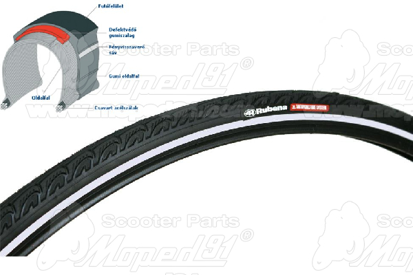 kerékpár köpeny 700x35C (37-622) V69 (APS+RS) HOOK Classic RUBENA - MITAS