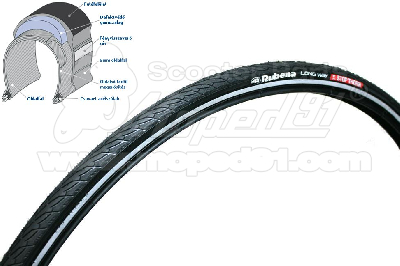 kerékpár köpeny 700x35C (37-622) V66 ST, FLASH Long Way, RUBENA - MITAS