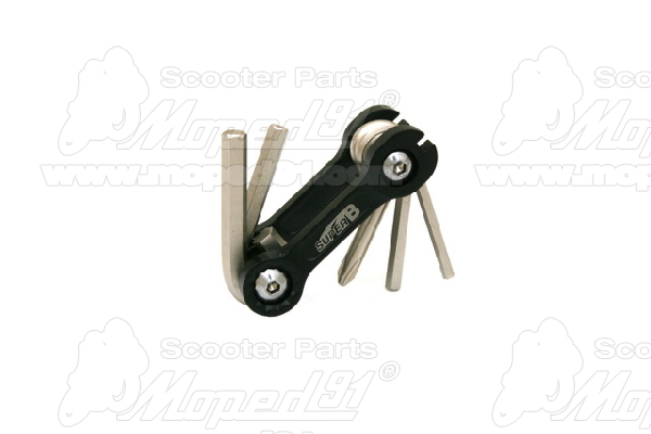 kerékpár szerszám imbusz készlet 3/4/5/6 mm imbusz, küllőkulcs 3,2 mm 14G, 1 csavarhúzó Német Minőség 