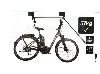 Starker Fahrradlift, schwarz, zur Befestigung des Fahrrads an der Decke bis zu einer Höhe von 4 Metern, stabiles rundes Seil, mit gummibeschichteten Haken zum Schutz vor Kratzern, Tragfähigkeit 57 kg, in einer Box