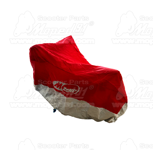 Planenroller, Polyester, wasserdicht, rot-silber Größe: M 203x89x120 cm MZONE