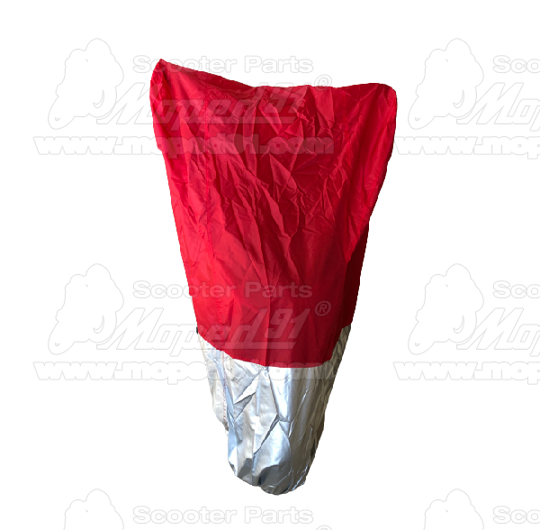 Planenroller, Polyester, wasserdicht, rot-silber Größe: M 203x89x120 cm MZONE
