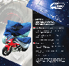 takaróponyva nagymotor, poliészter 200D, vízálló, kék-ezüst, Méret: XL  246x104x127 cm MZONE