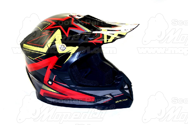 bukósisak BLACK RED STAR CROSS. Méret: S. MZONE