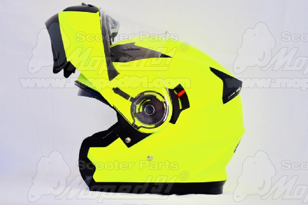 bukósisak felnyitható FLIP UP. NEON YELLOW. Méret: M. MZONE