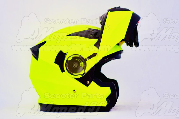 bukósisak felnyitható FLIP UP. NEON YELLOW. Méret: M. MZONE