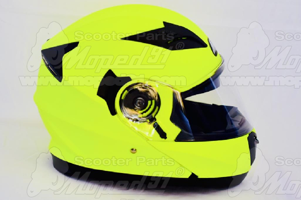 bukósisak felnyitható FLIP UP. NEON YELLOW. Méret: M. MZONE