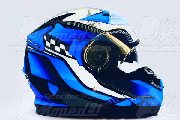 bukósisak felnyitható FLIP UP. BLUE FORCE Méret: S. MZONE