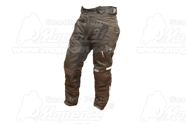 motoros nadrág  . Méret: XXL. 500D cordura anyagból, Kivehető thermo bélés, csatos derék méret állítás, CE jóváhagyott protektorok, 100% vízálló zseb, Air System  szellőzőrendszerrel, fényvisszaverő sávokkal  kabáttal  összezipzározható, MZONE 