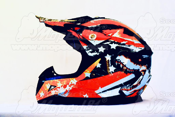 bukósisak T-REX CROSS gyerek, S (47-48 cm). Színes. MZONE