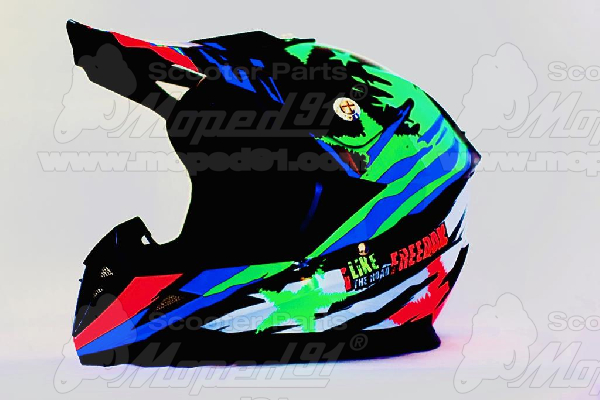 bukósisak cross FREEDOM KIDS gyerek, S (47-48 cm) Színes MZONE