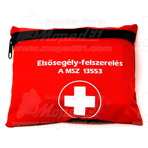 elsősegély felszerelés A típusú, motorkerékpár (eü csomag) UNIVERZÁLIS /jódoldattal/