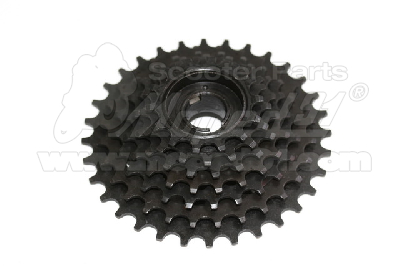 MTB kaseta z kierunkowskazem  (7-rz czarna)