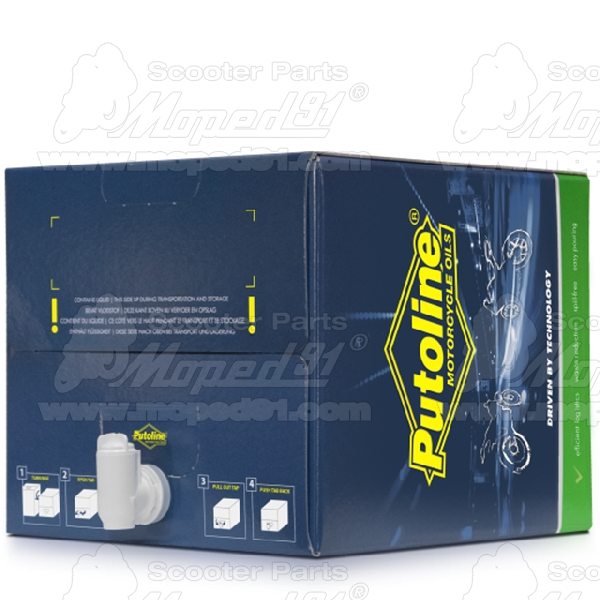 PUTOLINE Ester Tech 4+ 10W-50 egy teljesen szintetikus, kiváló teljesítményű 4 ütemű verseny motorolaj. 20 liter