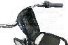taška na mobil na bicykel 18,5 * 9,5 * 8,5 cm, materiál: 600D polyester + PE+ priehľadné PVC, Hmotnosť: 100 g, Dizajn svetelná závora, 7 "dotykový displej, čierno-sivý so svetlým pruhom, LYNX