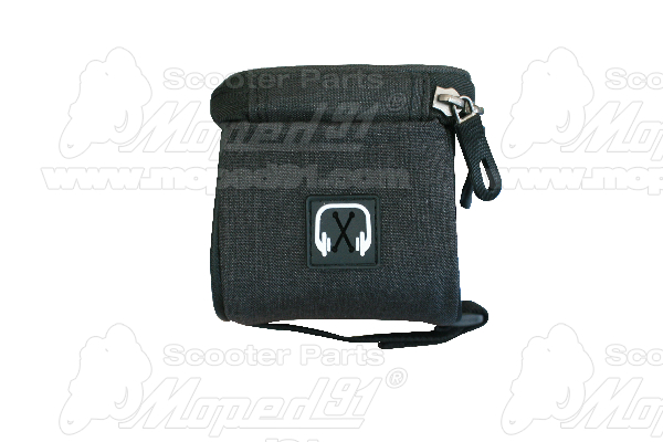Taška na mobil na hornú trubicu na bicykel 21 * 9 * 10,5 cm, Veľkosť mobilu: menej ako 6,0 palcov, Hmotnosť: 150 g, Otvor na slúchadlá, Suchý zips, sivo-čierna so svetlým pruhom, LYNX