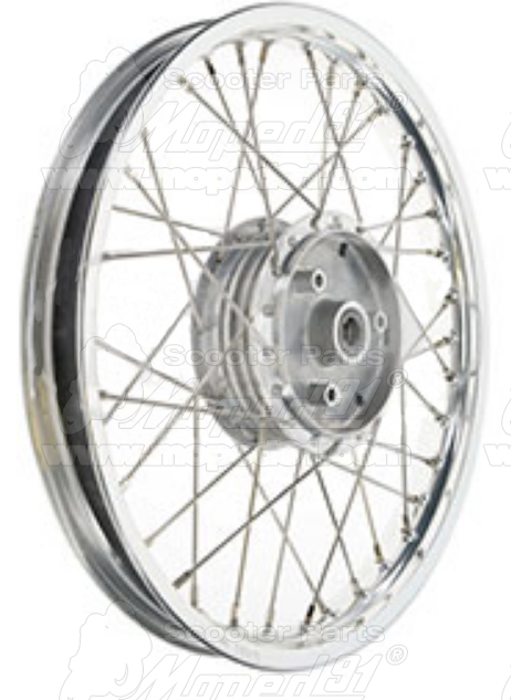 fűzött kerék SIMSON S 50 / S 51 / S 53 / S 70 / S 83 / STAR 1,5x16 komplett alumínium + rozsdamentes acél küllők (344511) Német Minőség MZA