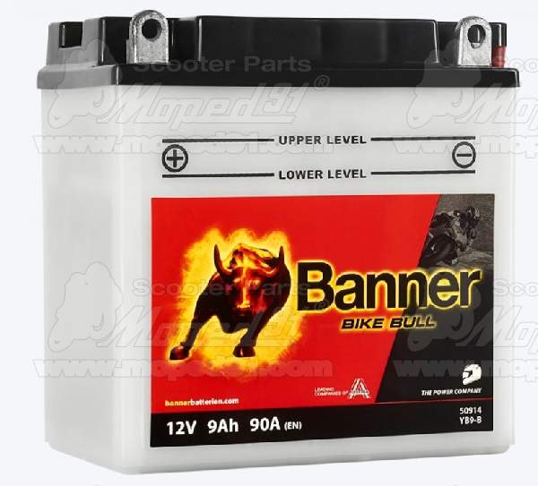 akkumulátor 12V 9Ah BB9-B savas BANNER BIKE BULL 135x75x139 