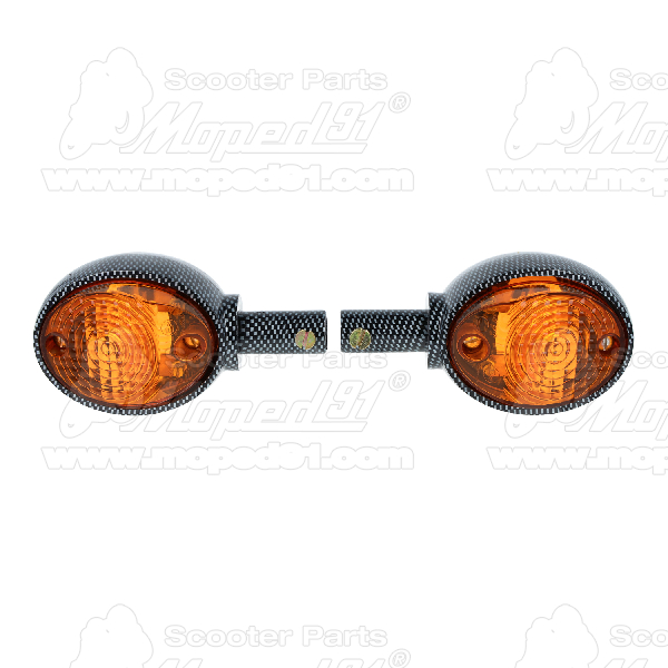 irányjelző karbon+ narancs pár SIMSON MZ ES, KR51, SR4 MZA