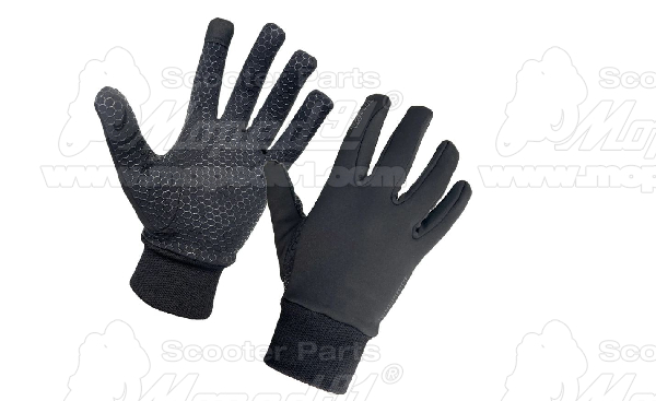 Kerékpáros sportkesztyű téli, XL méret, érintőképernyő kompatibilis, fekete LYNX