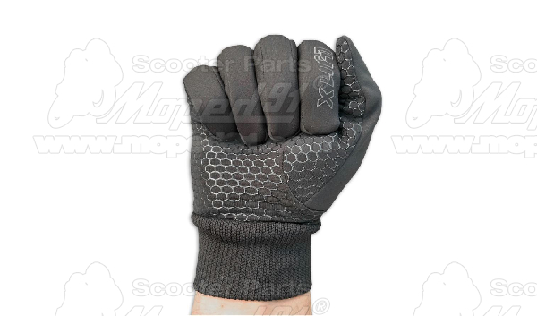 Kerékpáros sportkesztyű téli, XL méret, érintőképernyő kompatibilis, fekete LYNX