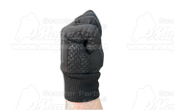 Kerékpáros sportkesztyű téli, XL méret, érintőképernyő kompatibilis, fekete LYNX