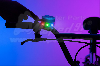 kerékpár csengő kék, színes led világítással BRIGHTZ