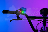 kerékpár csengő kék, színes led világítással BRIGHTZ