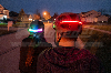 kerékpár fejvédő színes led világítás BRIGHT