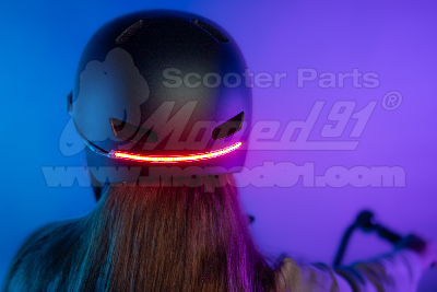 kerékpár fejvédő piros led világítás BRIGHT