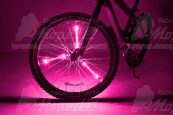 kerékpár küllő fénycső pink BRIGHTZ