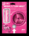 kerékpár küllő fénycső pink BRIGHTZ