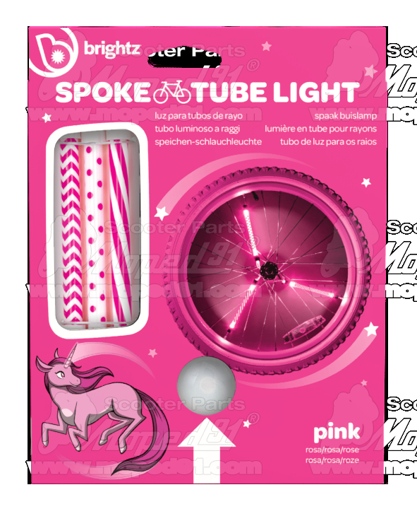 kerékpár küllő fénycső pink BRIGHTZ