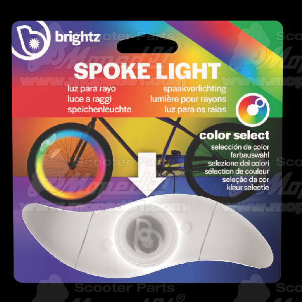 kerékpár küllő világítás színes led BRIGHTZ