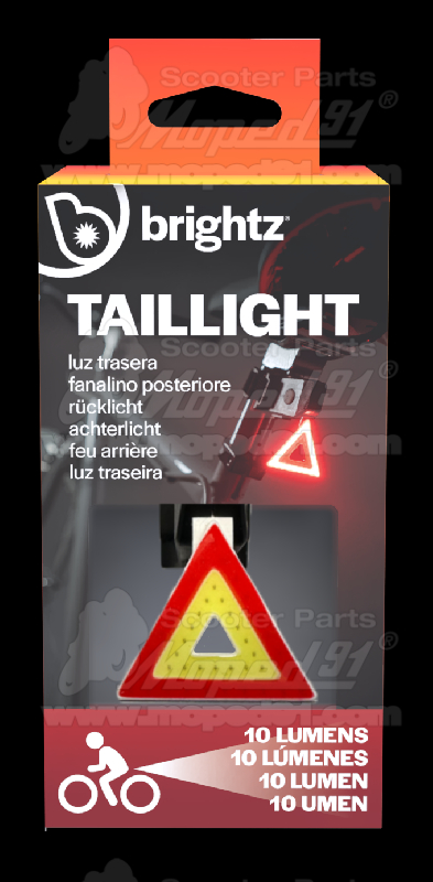kerékpár háromszög alakú ledes hátsó lámpa BRIGHTZ