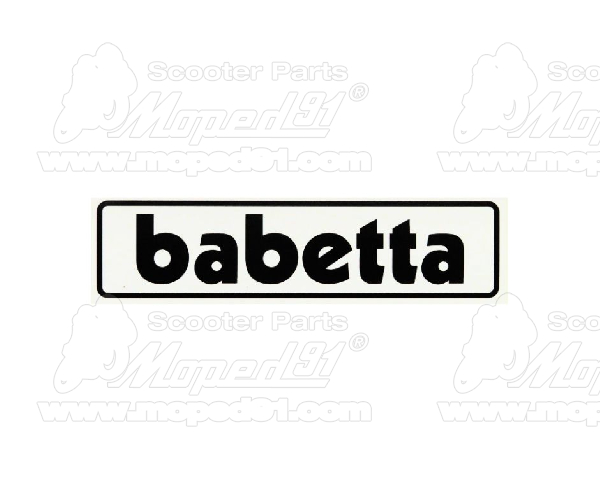 matrica BABETTA tankra fekete