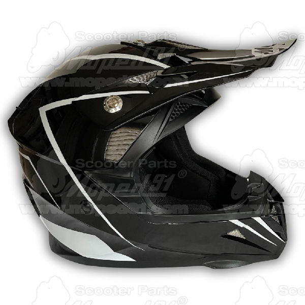 bukósisak cross BLACK-WHITE L MZONE