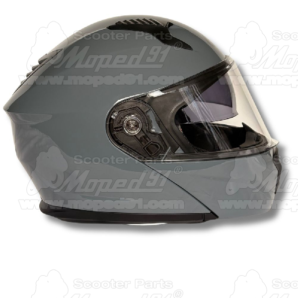 bukósisak felnyitható FLIP UP. GREY GLOSSY Méret: L. MZONE