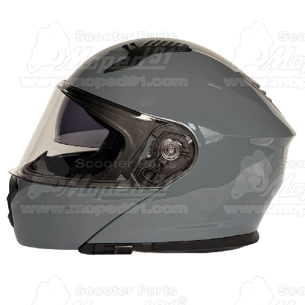 bukósisak felnyitható FLIP UP. GREY GLOSSY Méret: L. MZONE