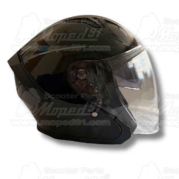 bukósisak nyitott. BLACK GLOSSY. méret: L MZONE