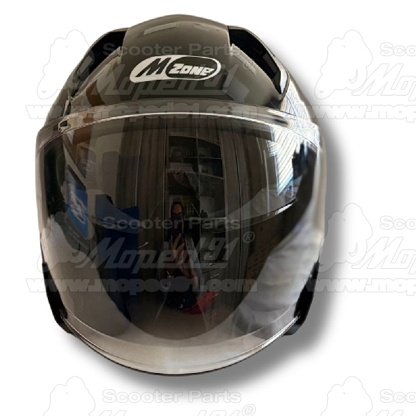 bukósisak nyitott. BLACK GLOSSY. méret: L MZONE