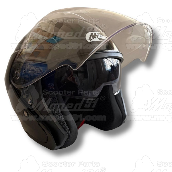 bukósisak nyitott. BLACK GLOSSY. méret: L MZONE