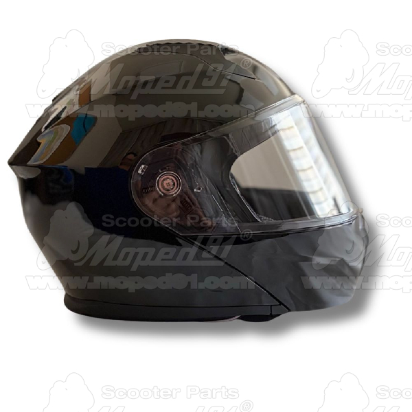 bukósisak felnyitható FLIP UP. BLACK GLOSSY Méret: L. MZONE