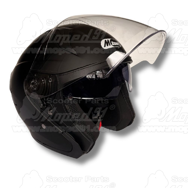 bukósisak nyitott. BLACK MATT. méret: XXL MZONE