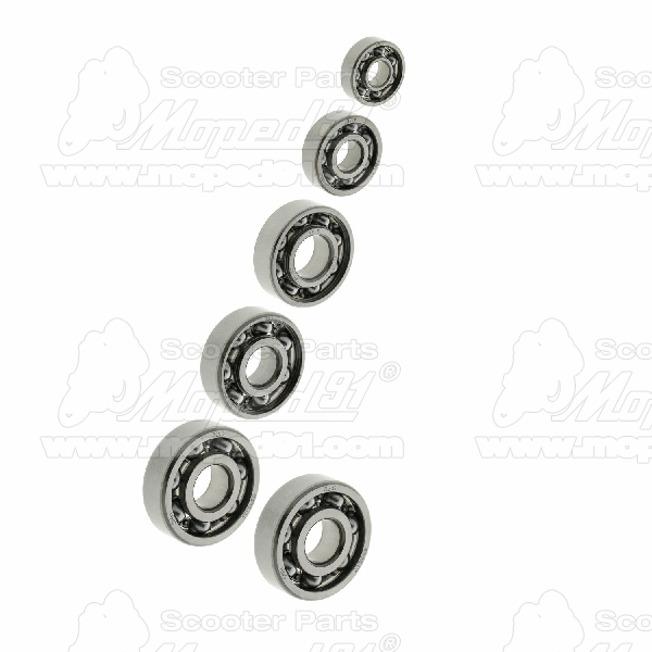 csapágy szett SIMSON készlet: 6201 C3-1db, 6000 C3-1db,  6203 C3-1db, 6302 C3-1db, 6303 C3-2db (090275)