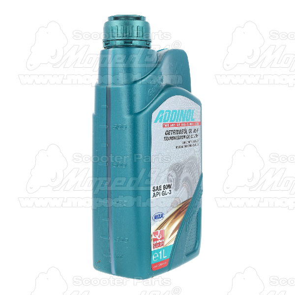 olaj hajtómű, ásványi, GL80W, 0,6 liter, SAE 80W - API GL-3 ADDINOL