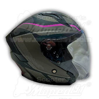 bukósisak nyitott. BLACK MATT - PINK méret: XXL MZONE